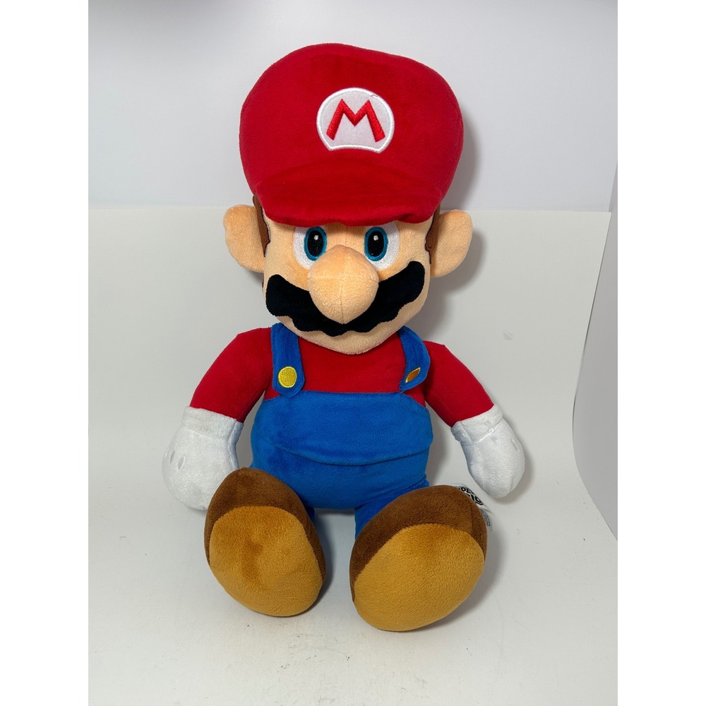 Nintendo Super Mario Plush Jakks Pacific 2021 Stuffed Toy Red Blue 22 Inch